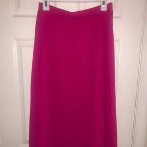 Pink Pleated Skirt
